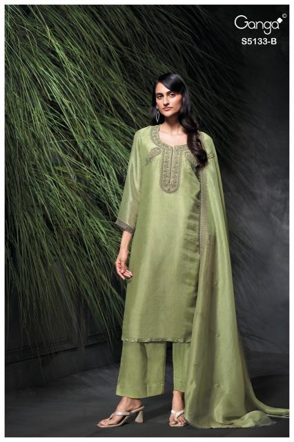 Ganga yuliana 5133 wholesale dress material market